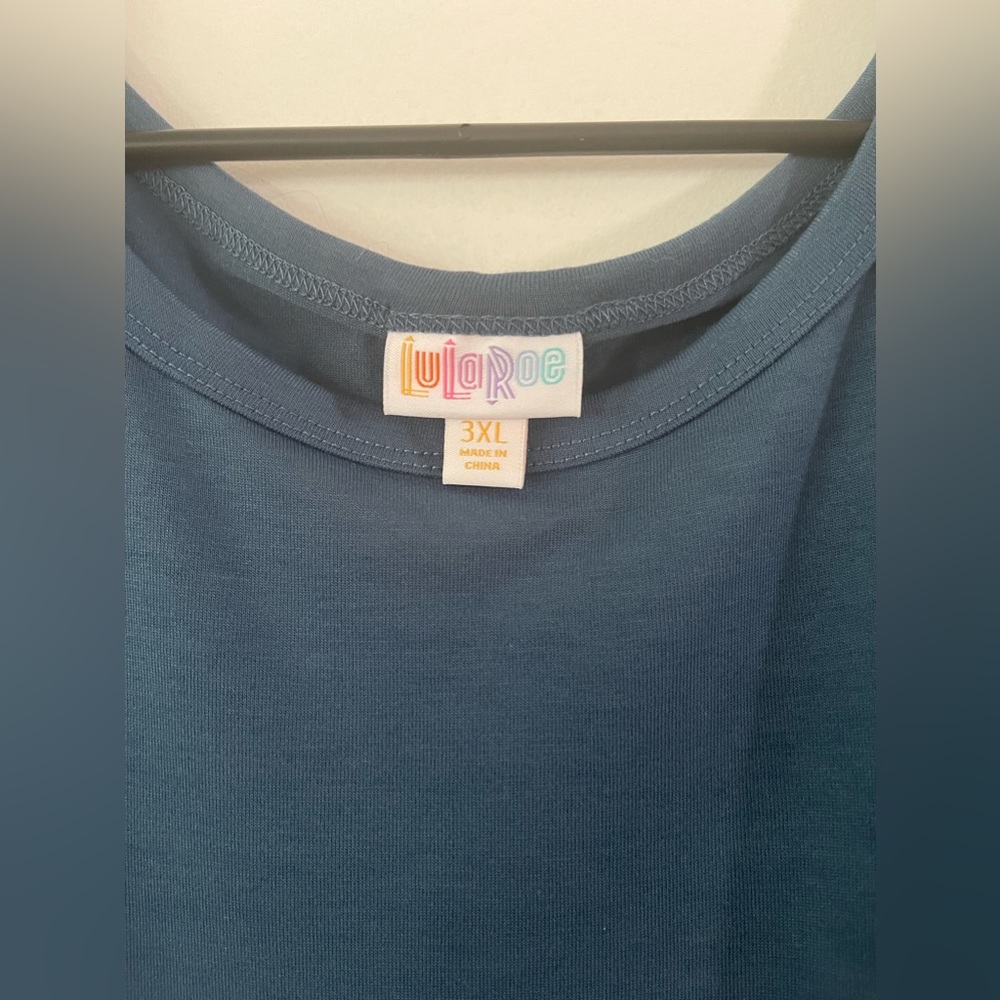 LuLaRoe 3xl color block pattern dress 41” long.